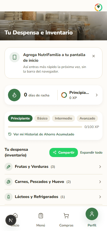 Tu despensa organizada por pasillos